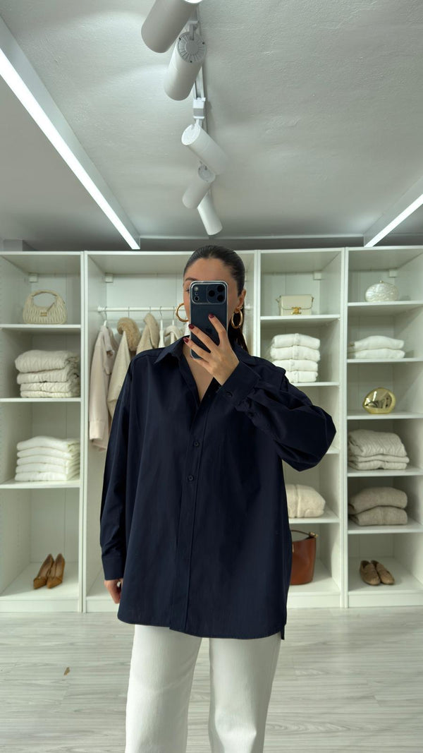 قميص ون سايز كحلي