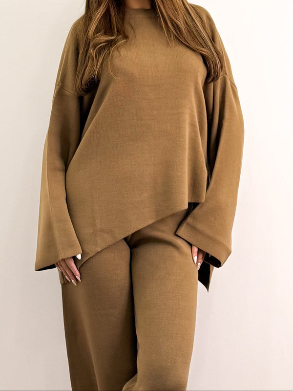 طقم بنطال تريكو سيلانيك كاميل