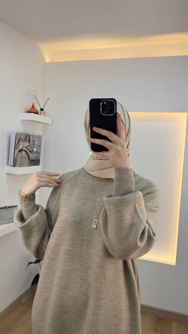 فستان تريكو ساده