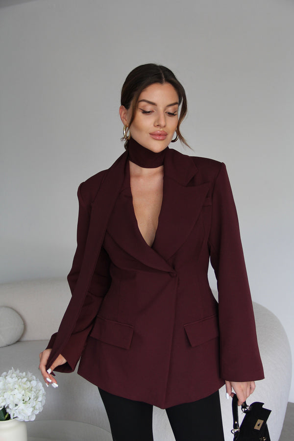 جكيت ربط مع وشاح