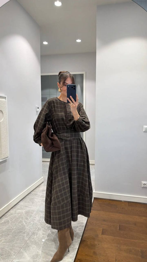 فستان كاروهات