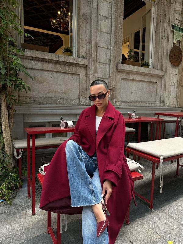 معطف Aurélia – جوخ ناعم أوفر سايز