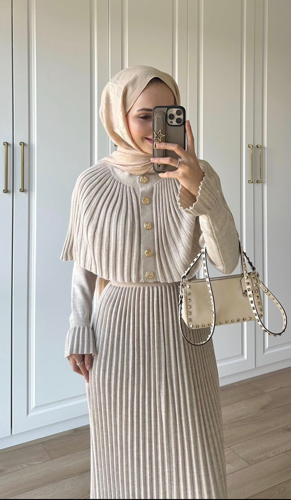 فستان تريكو محبوك