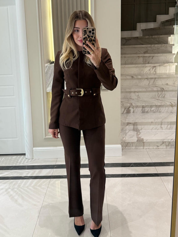 طقم رسمي اليجانت -بني