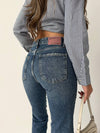 Mid Straight Jeans /Dark Blue