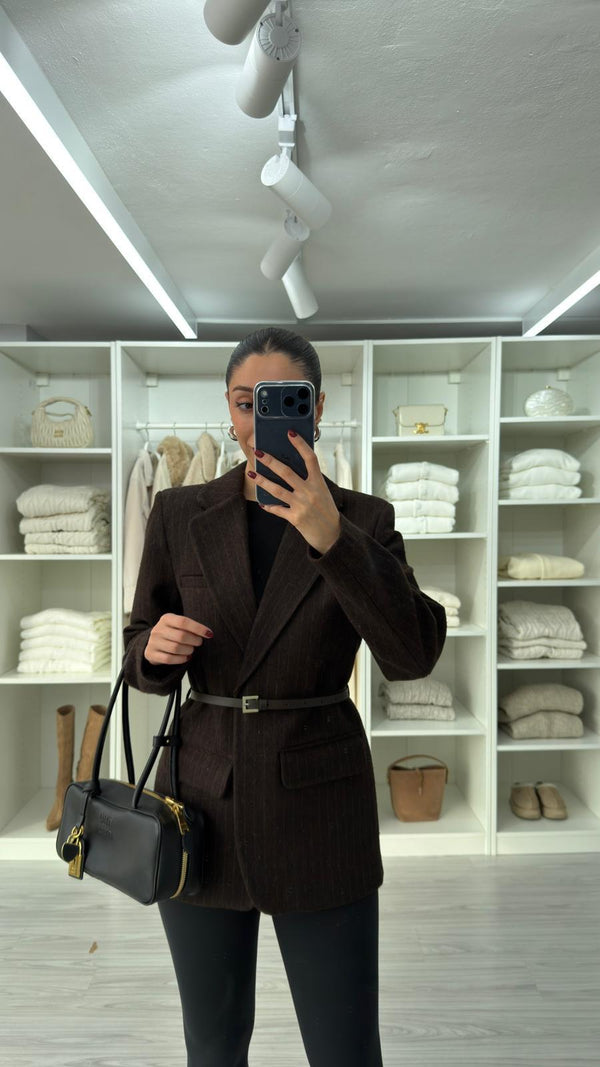 جكيت رسمي جوخ - بني