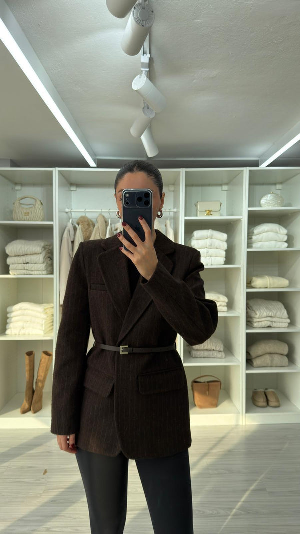 جكيت رسمي جوخ - بني