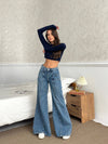 Wid Leg Jeans /light Blue