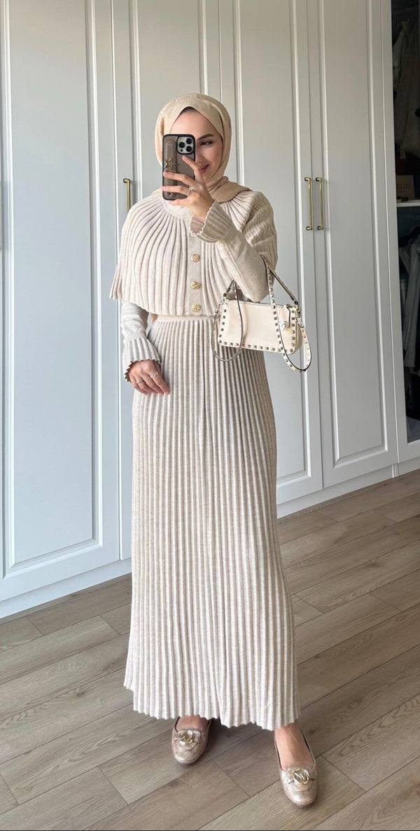 فستان تريكو محبوك