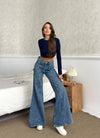 Wid Leg Jeans /light Blue