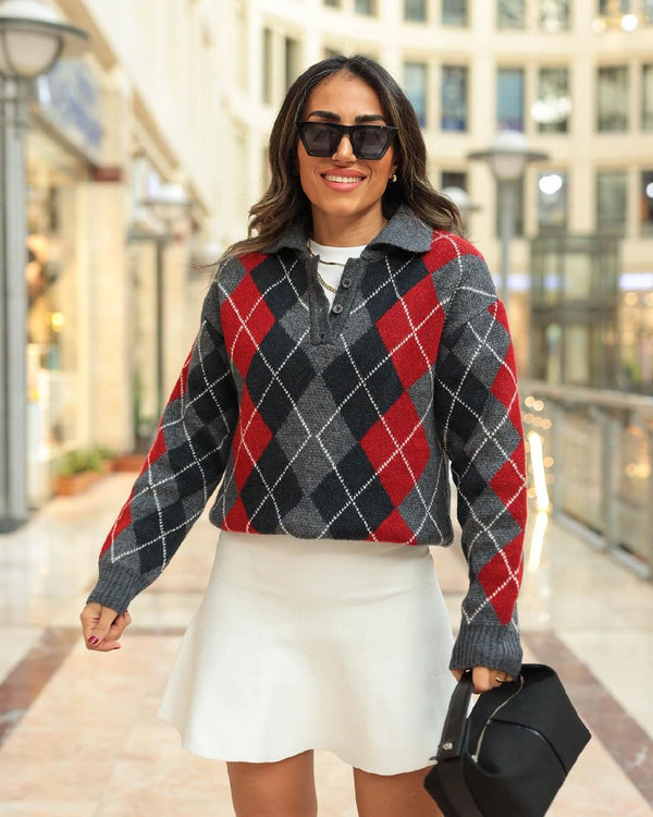 بلوز بقلاوة قصيرة