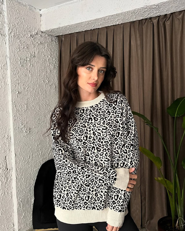 بلوزة ليوباردو قصيرة