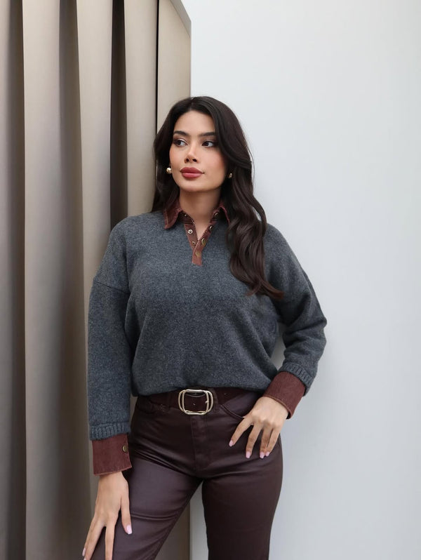 بلوزة بولو قطن