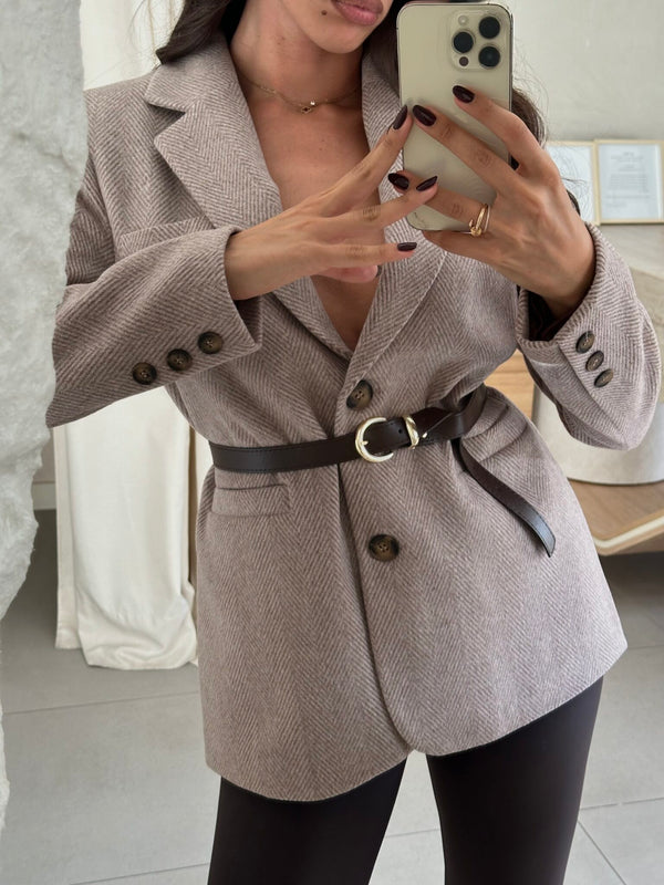 جكيت رسمي جوخ مع قشاط