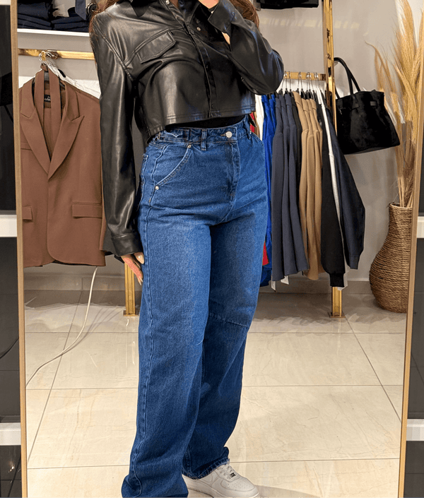 بنطلون واسع الساق - Sateen style