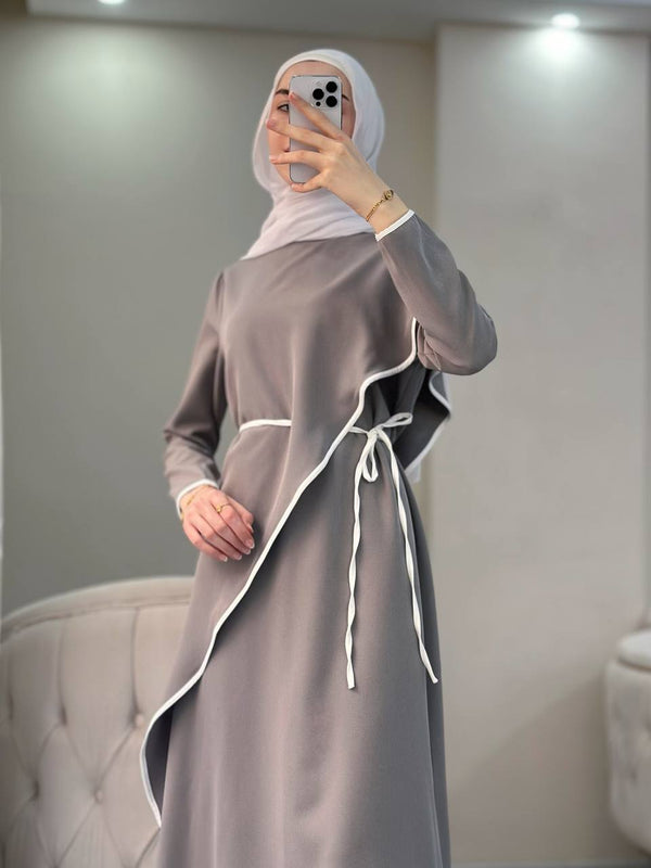 فستان دبل كريب بعدة الوان - Sateen style