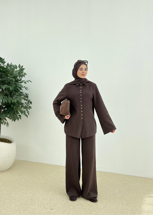 طقم قطعتين ازرار ذهبية