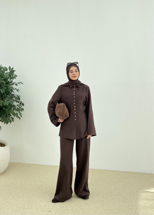 طقم قطعتين ازرار ذهبية