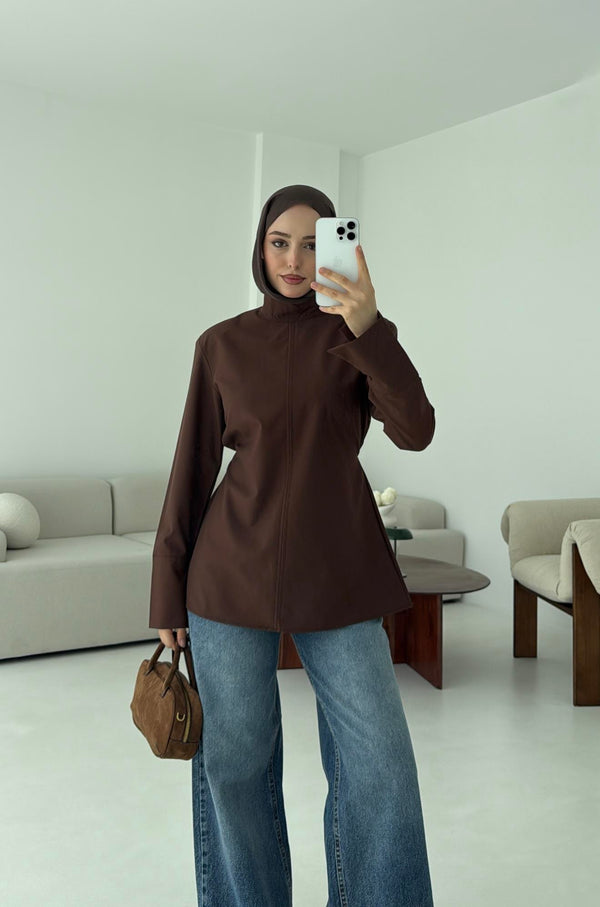 قميص سادة فرنسي