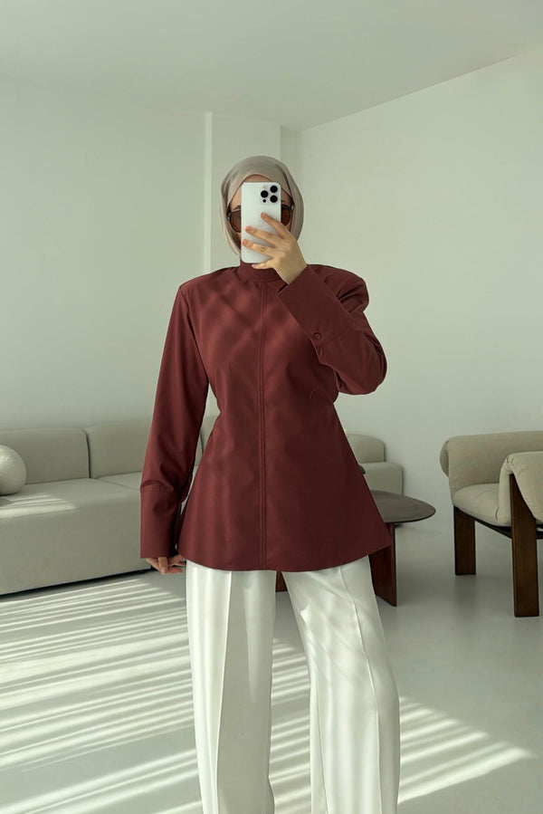 قميص سادة فرنسي
