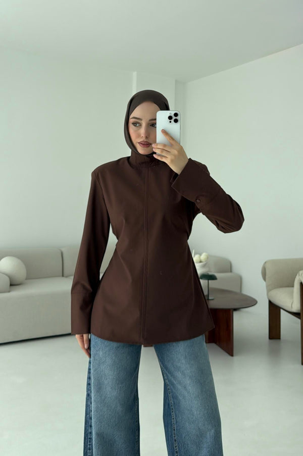 قميص سادة فرنسي
