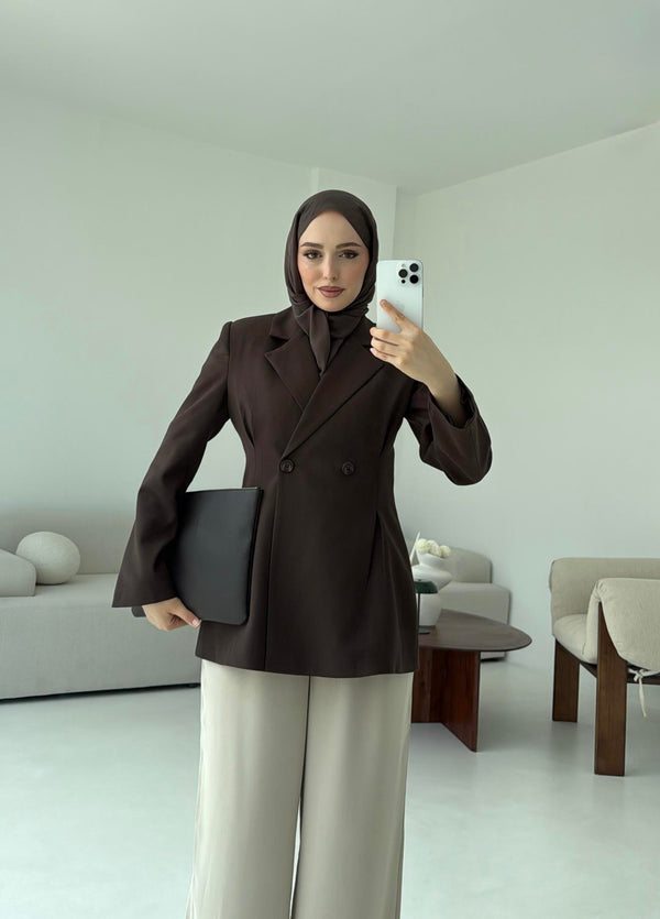 جكيت مخصر بني
