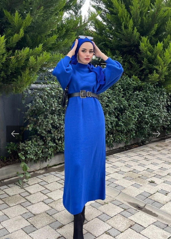 فستان صوف ناعم