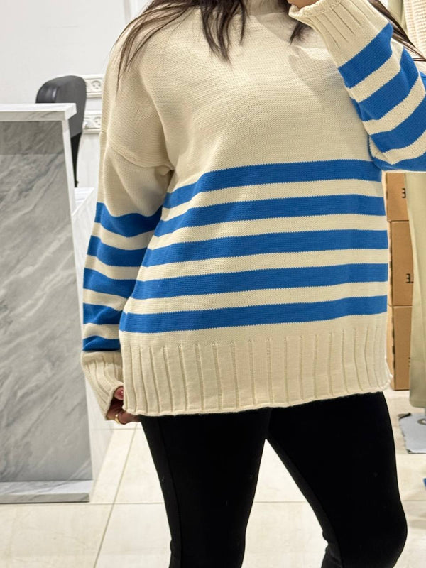 بلوزة مقلمة خريفي