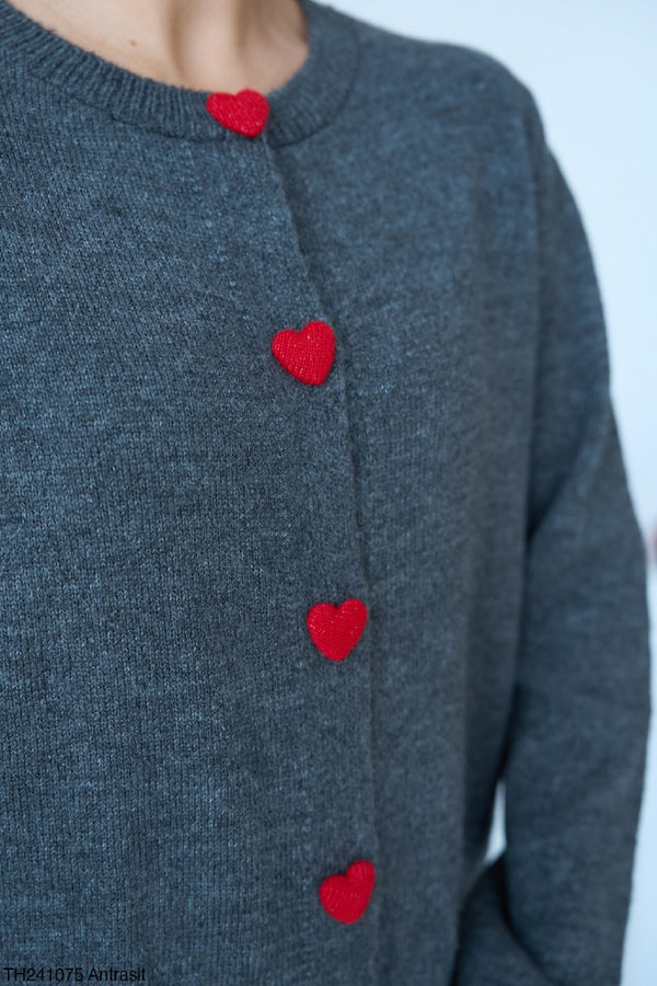 جرزة قطنية مع ازرار قلب