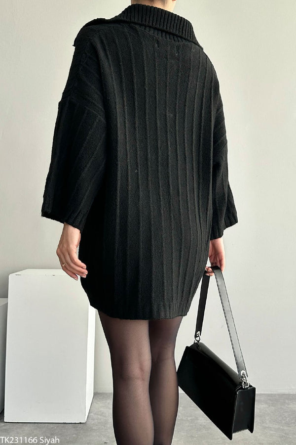 بلوز مقاس موحد مضلعة قبة بولو