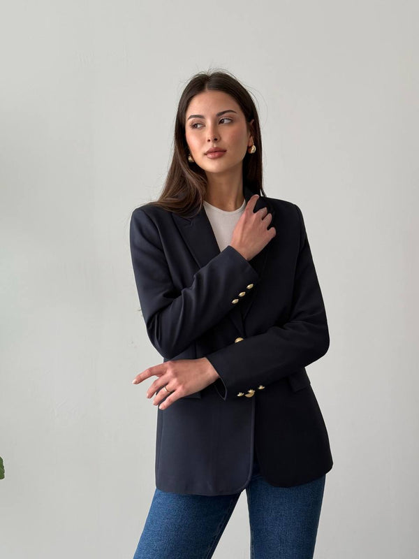 جكيت رسمي كحلي اليجانت