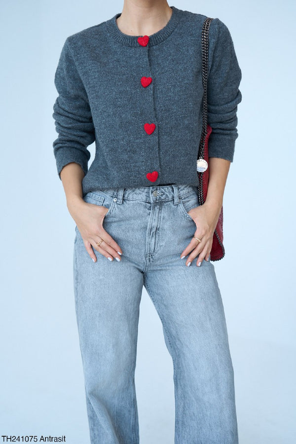 جرزة قطنية مع ازرار قلب