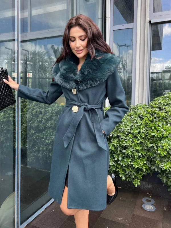 جكيت جوخ مع فروة ربط