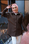 سترة مبطنه بجيب واحد