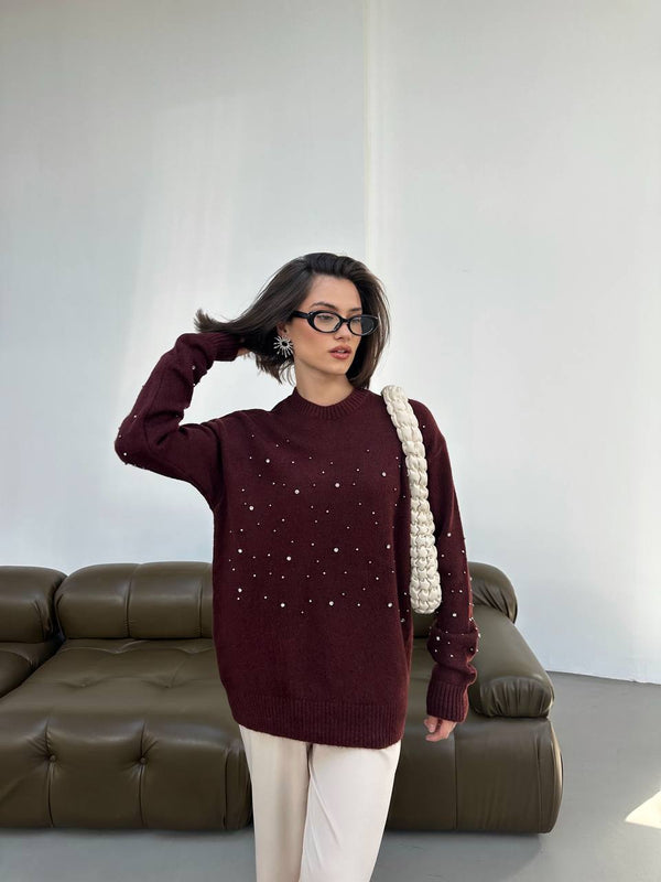 بلوزة مرصعة