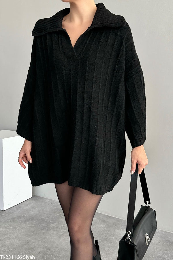 بلوز مقاس موحد مضلعة قبة بولو