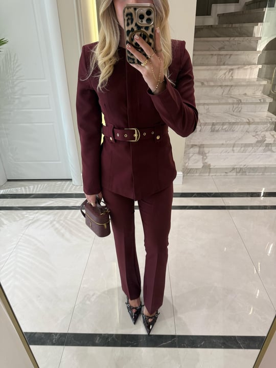 طقم رسمي اليجانت - برغندي