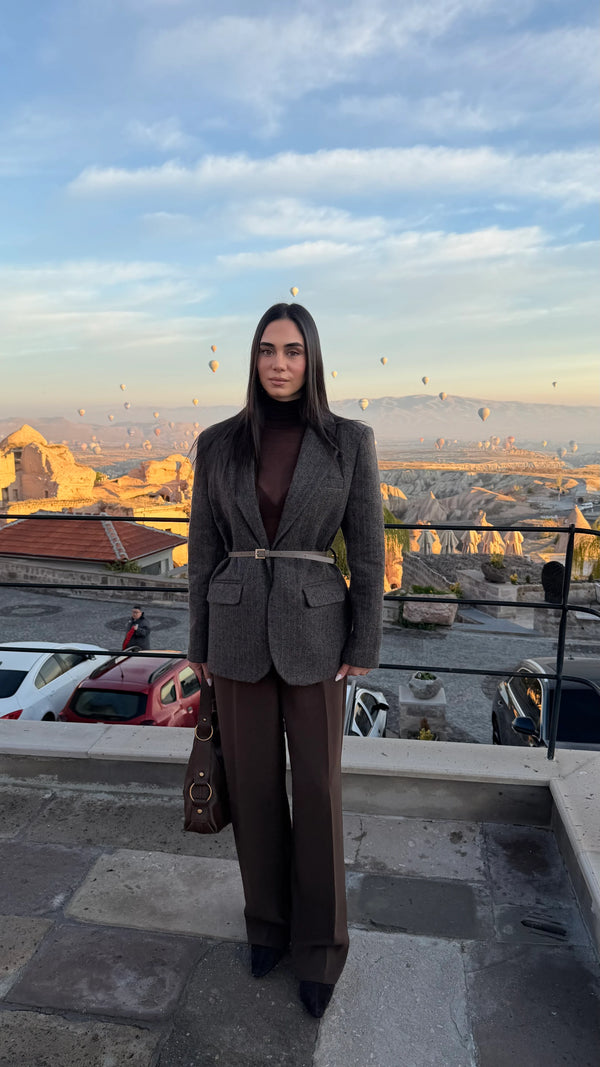 جكيت رسمي جوخ - بيج رملي