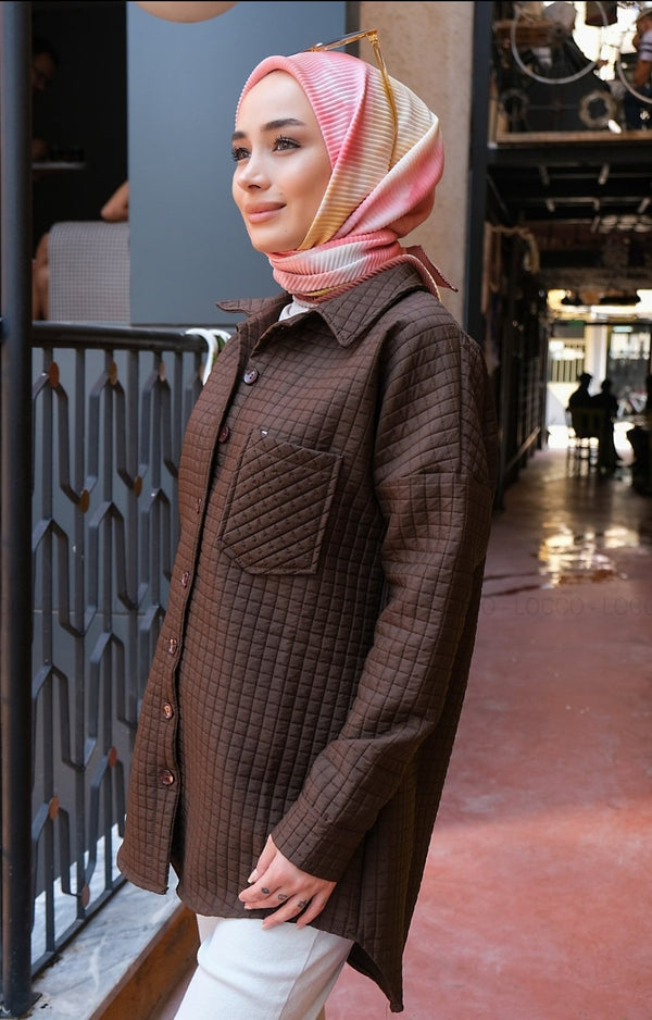 سترة مبطنه بجيب واحد