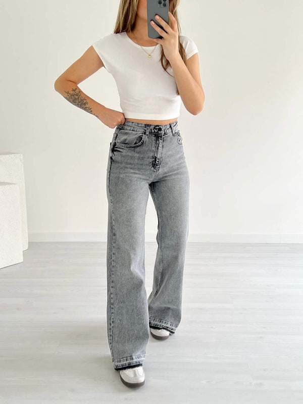 بنطلون جينز Wide Leg