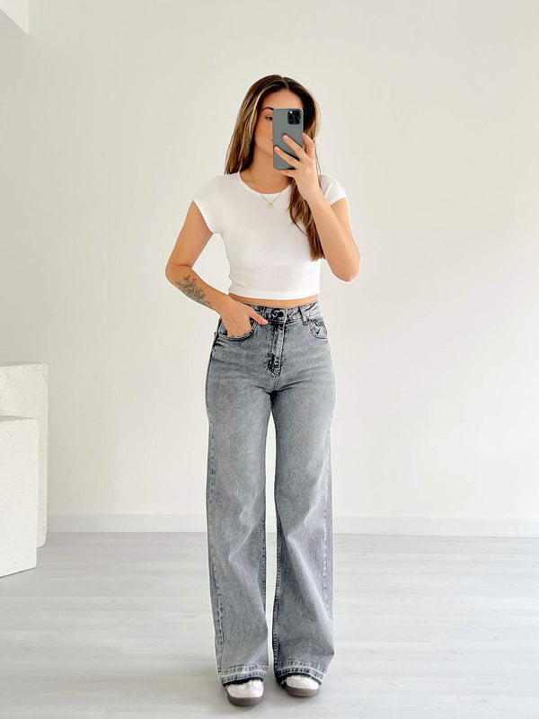 بنطلون جينز Wide Leg
