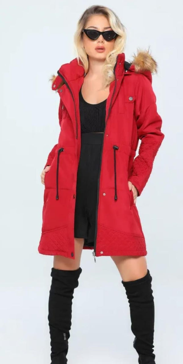 جكيت مبطن خمري