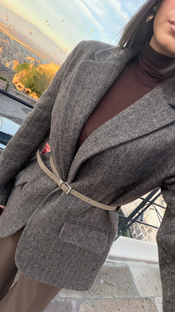 جكيت رسمي جوخ - بيج رملي