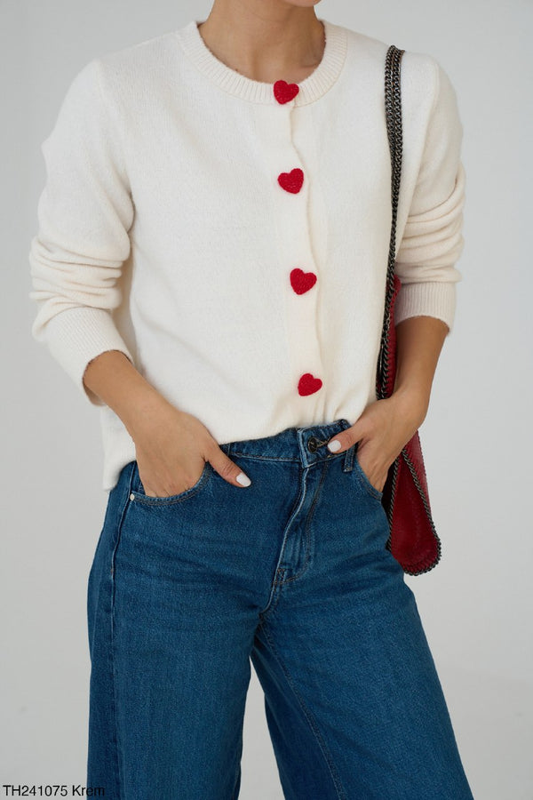 جرزة قطنية مع ازرار قلب