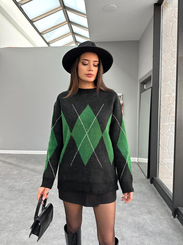 بلوزة البقلاوة لونين