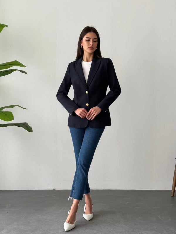 جكيت رسمي كحلي اليجانت