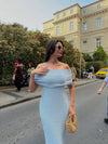 فستان سهرة خريفي