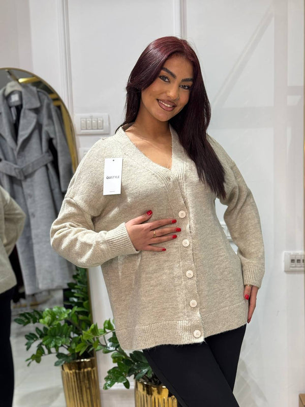 جرزة محبوكه برقبة على شكل V