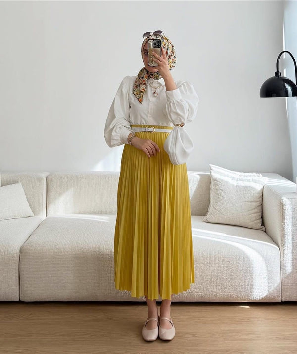 تنورة كسرات - Sateen style