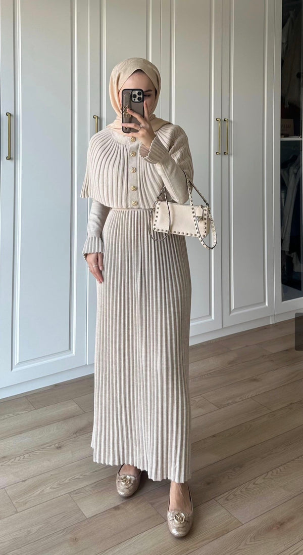 فستان تريكو محبوك